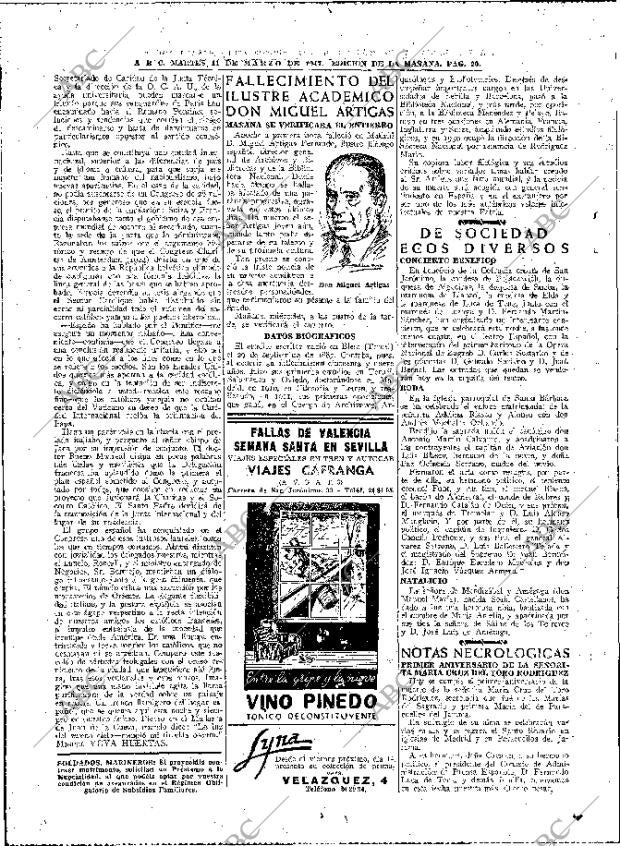 ABC MADRID 11-03-1947 página 20