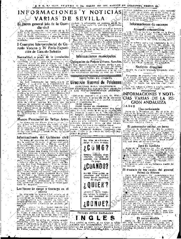 ABC SEVILLA 13-03-1947 página 11