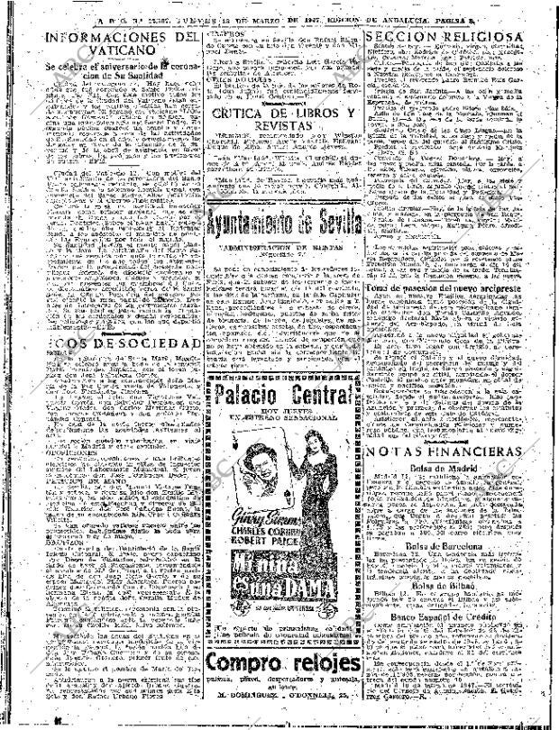 ABC SEVILLA 13-03-1947 página 8