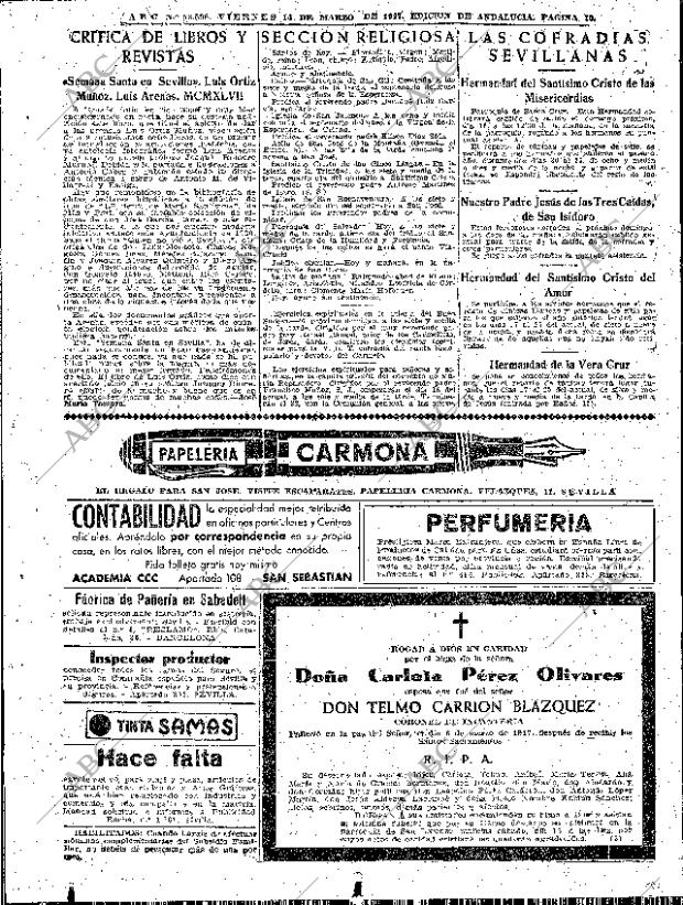 ABC SEVILLA 14-03-1947 página 10