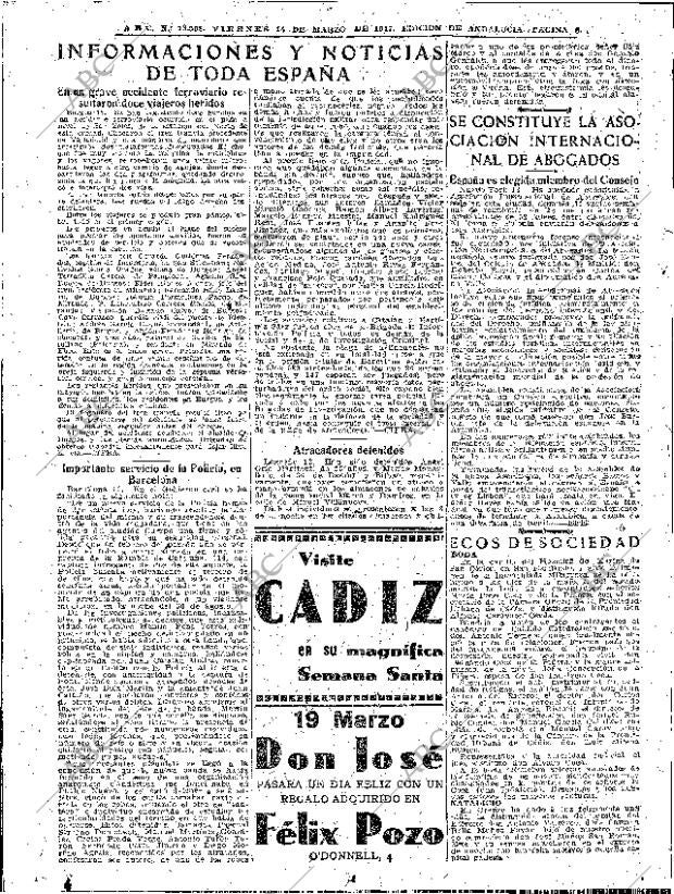 ABC SEVILLA 14-03-1947 página 6
