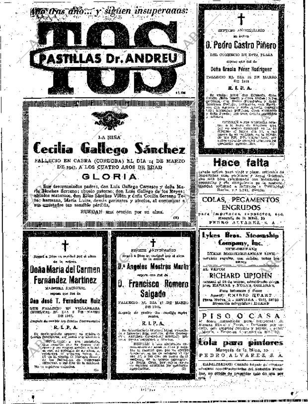 ABC SEVILLA 15-03-1947 página 14