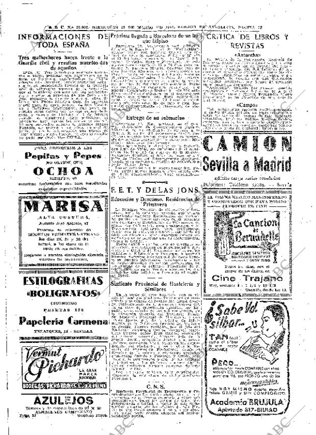 ABC SEVILLA 19-03-1947 página 12