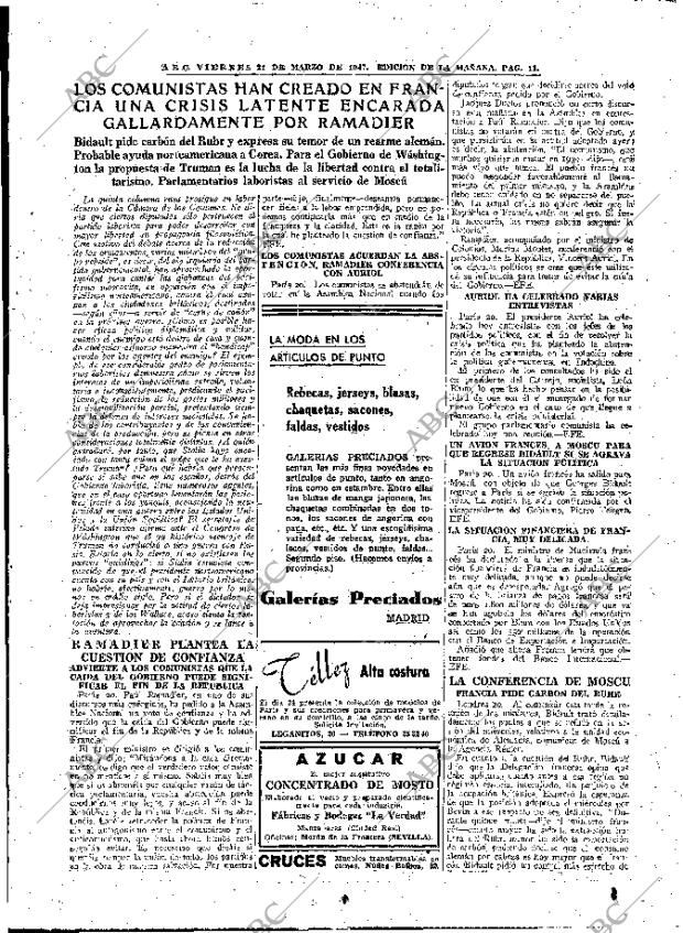 ABC MADRID 21-03-1947 página 11