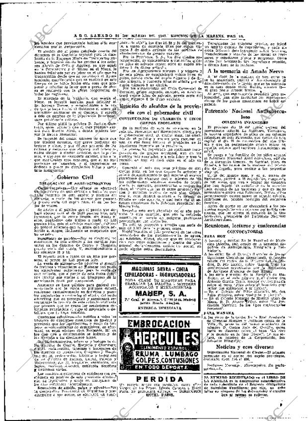 ABC MADRID 22-03-1947 página 16