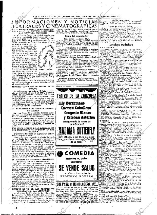 ABC MADRID 22-03-1947 página 17