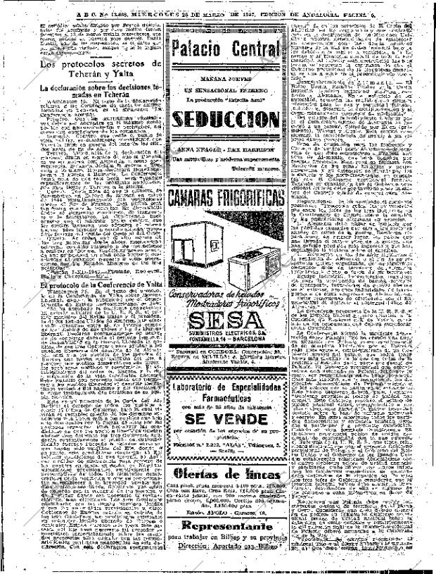 ABC SEVILLA 26-03-1947 página 6