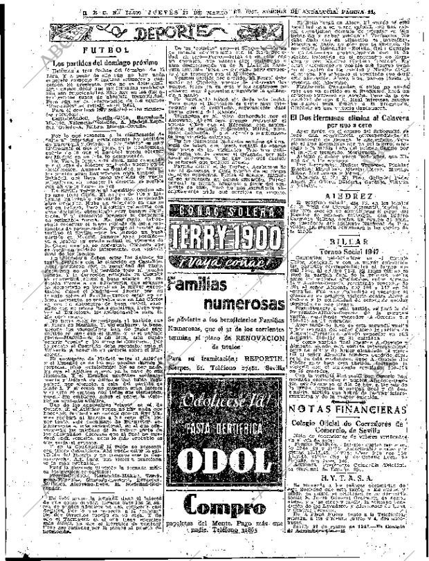 ABC SEVILLA 27-03-1947 página 11