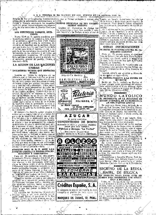 ABC MADRID 28-03-1947 página 14