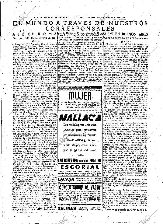 ABC MADRID 28-03-1947 página 9