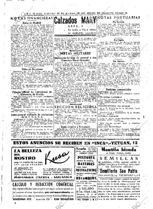 ABC SEVILLA 29-03-1947 página 12