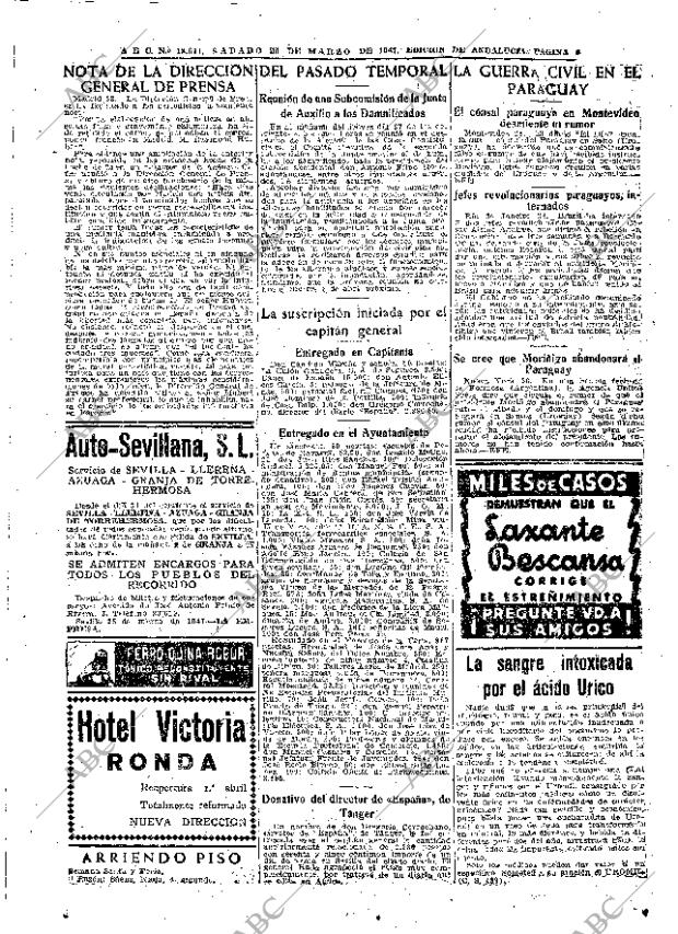 ABC SEVILLA 29-03-1947 página 4