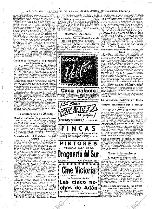 ABC SEVILLA 29-03-1947 página 6