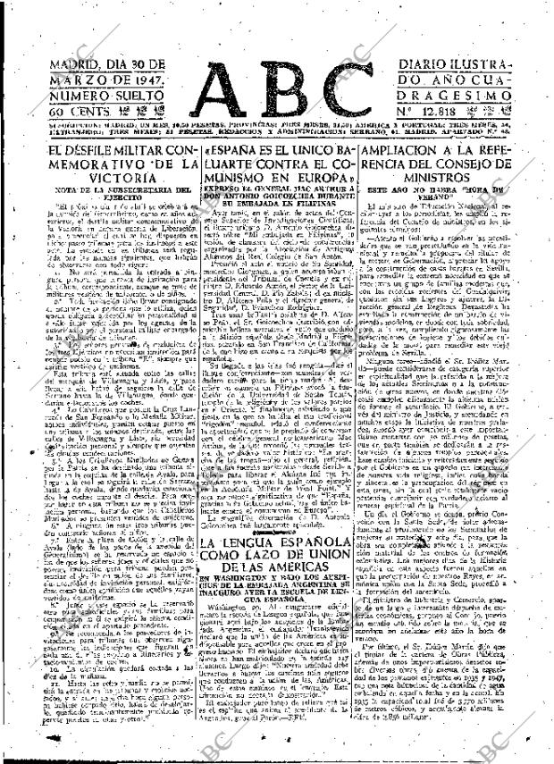 ABC MADRID 30-03-1947 página 23