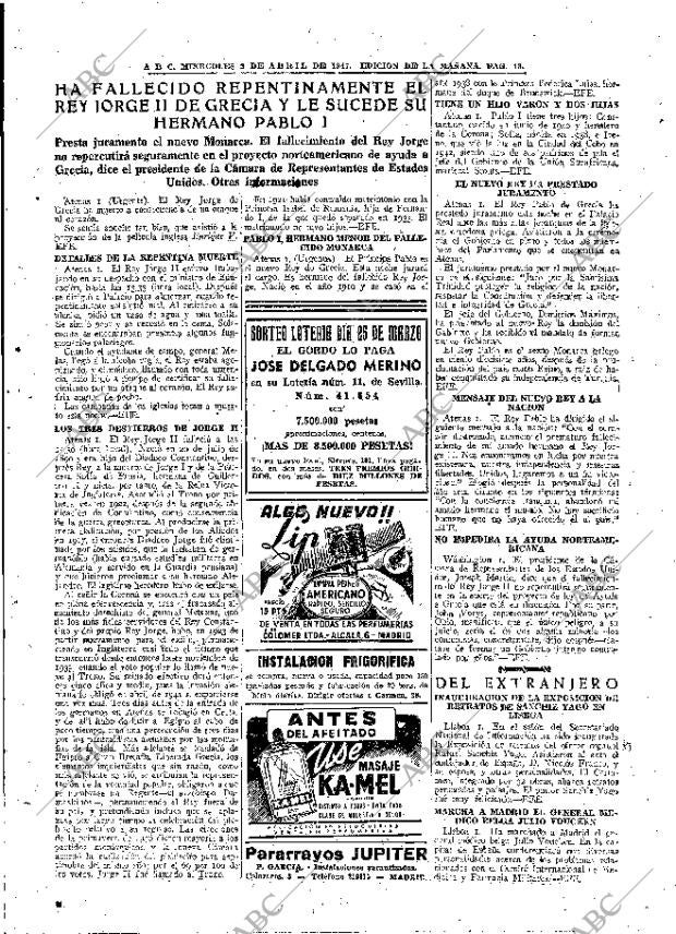 ABC MADRID 02-04-1947 página 13