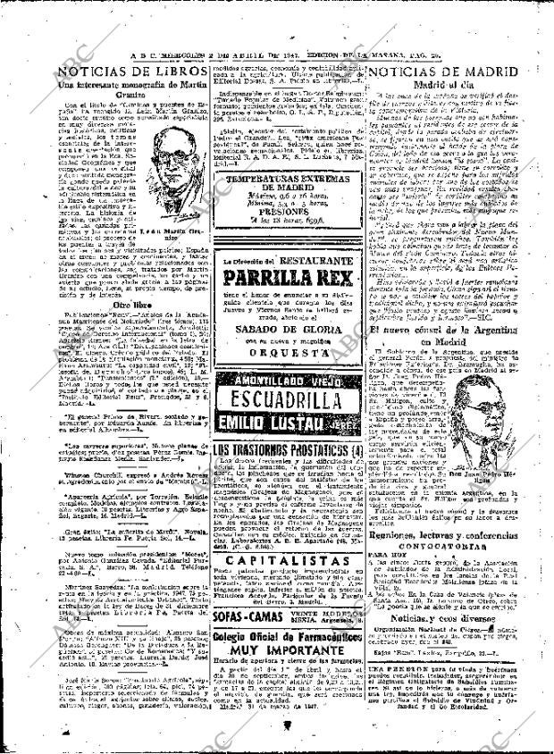 ABC MADRID 02-04-1947 página 20