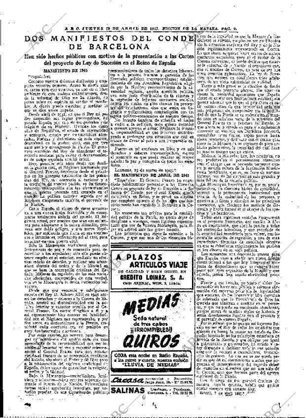 ABC MADRID 10-04-1947 página 9