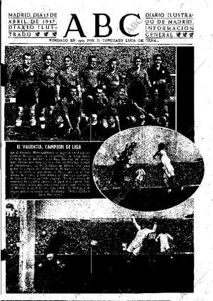 ABC MADRID 15-04-1947 página 1