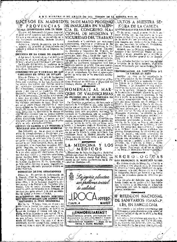 ABC MADRID 15-04-1947 página 20