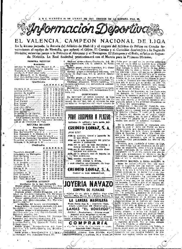 ABC MADRID 15-04-1947 página 25