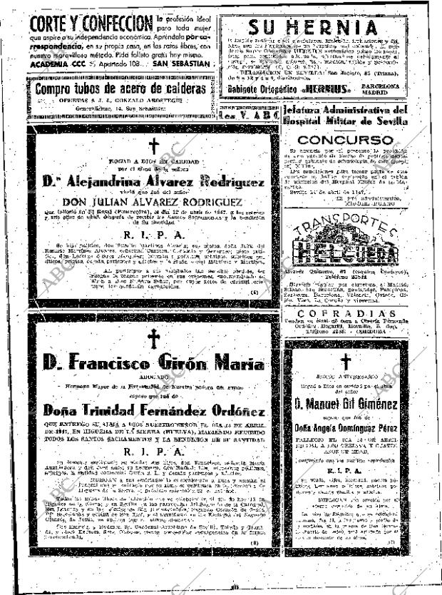 ABC SEVILLA 15-04-1947 página 18