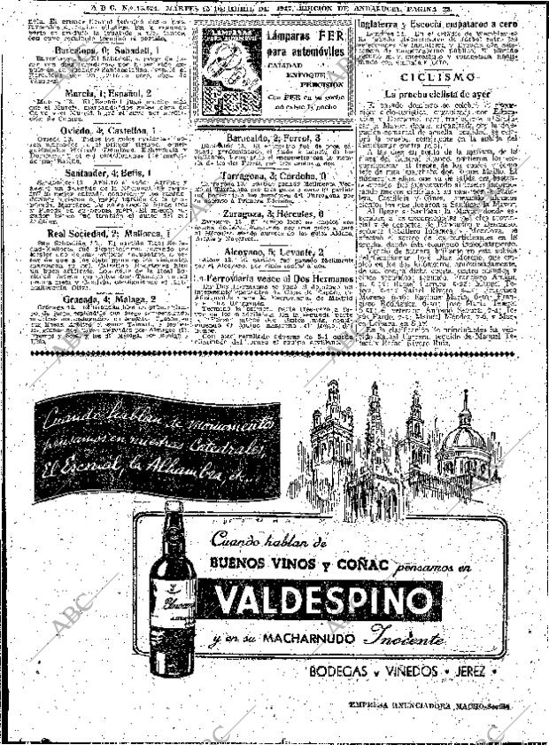 ABC SEVILLA 15-04-1947 página 22