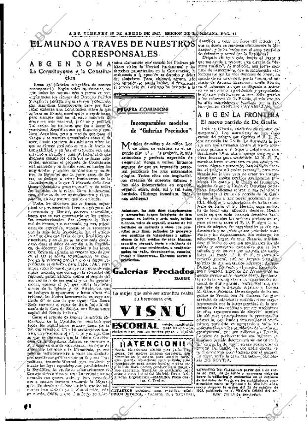 ABC MADRID 18-04-1947 página 11