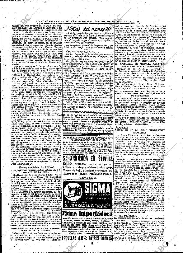 ABC MADRID 18-04-1947 página 19