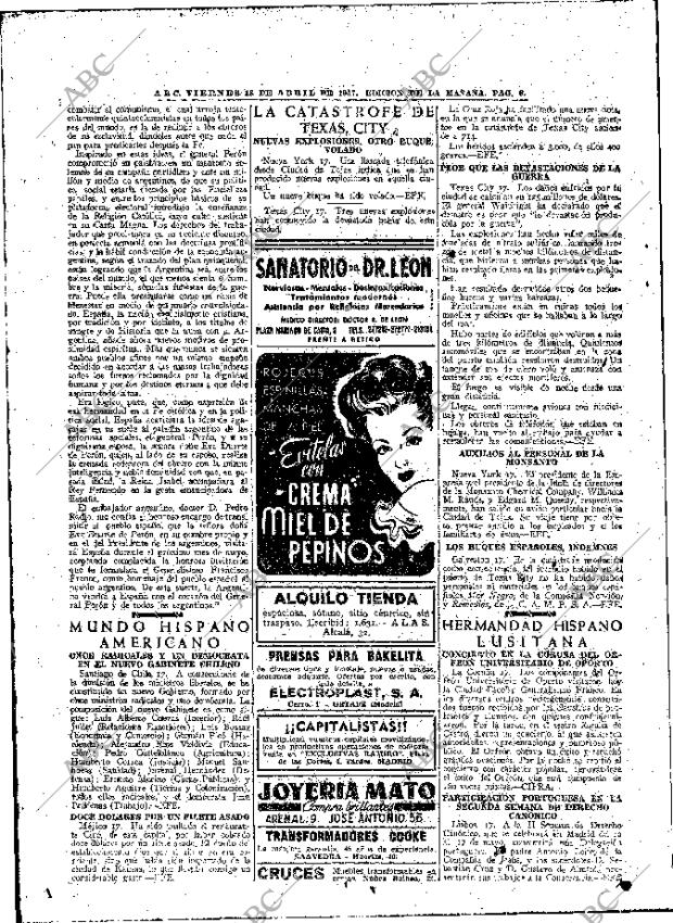 ABC MADRID 18-04-1947 página 8