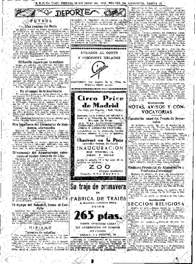 ABC SEVILLA 18-04-1947 página 13