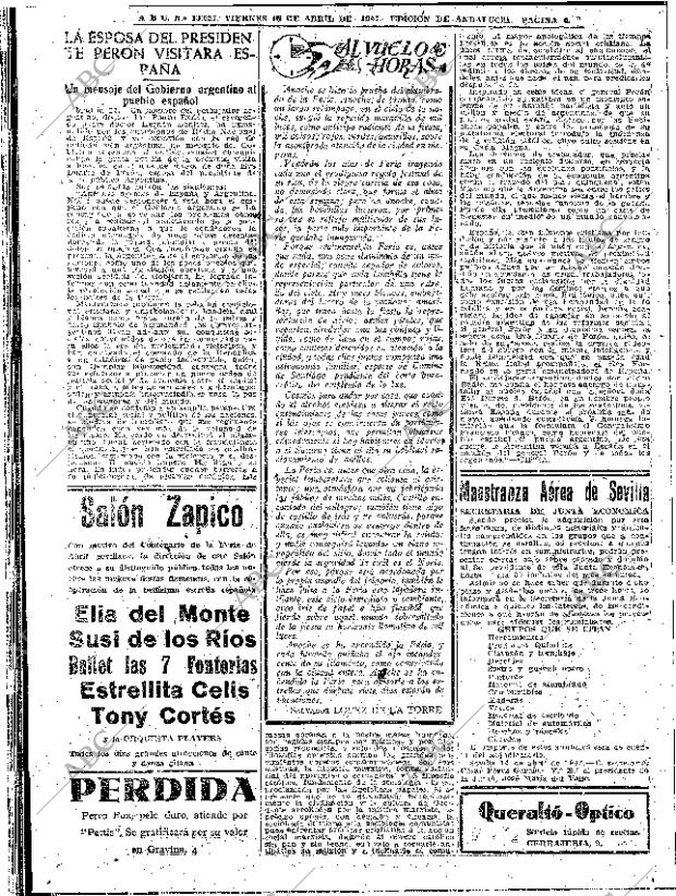 ABC SEVILLA 18-04-1947 página 6