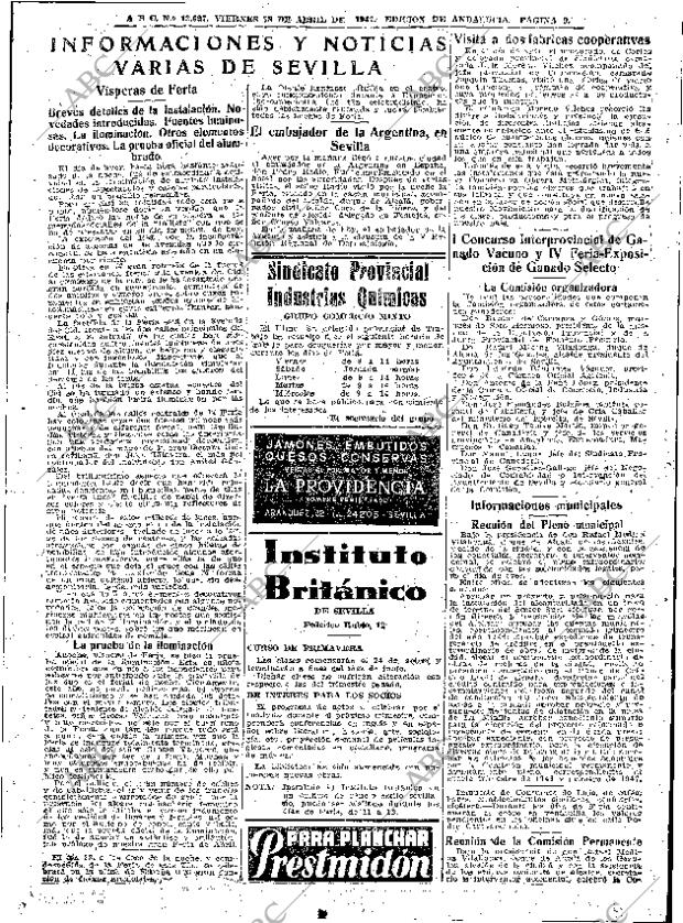 ABC SEVILLA 18-04-1947 página 9