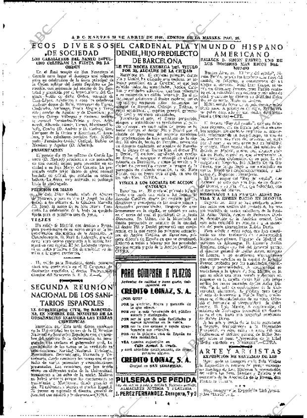 ABC MADRID 22-04-1947 página 18