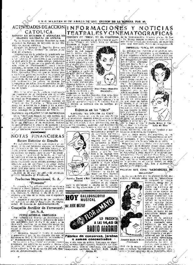 ABC MADRID 22-04-1947 página 23