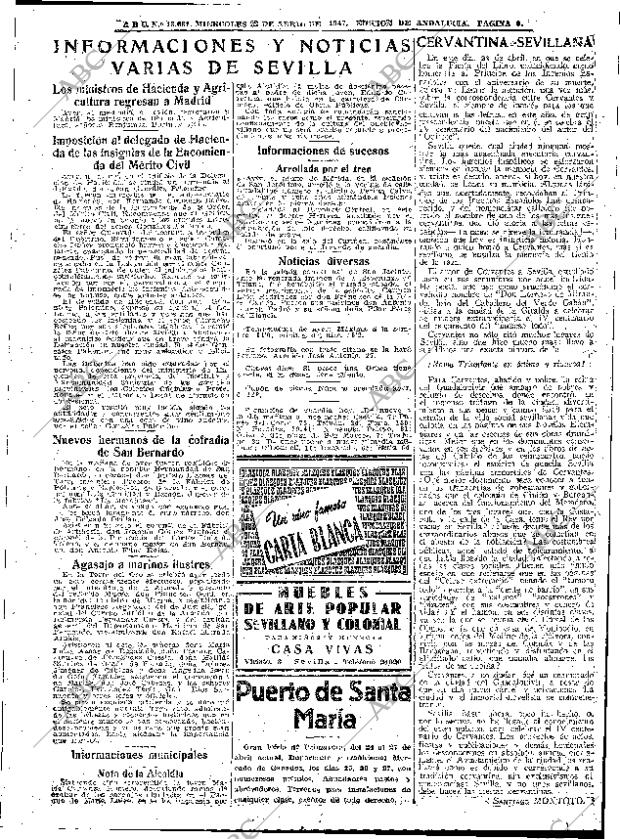 ABC SEVILLA 23-04-1947 página 9