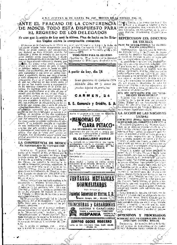 ABC MADRID 24-04-1947 página 13