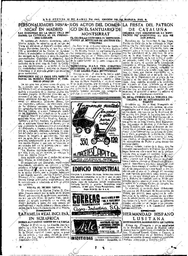 ABC MADRID 24-04-1947 página 8