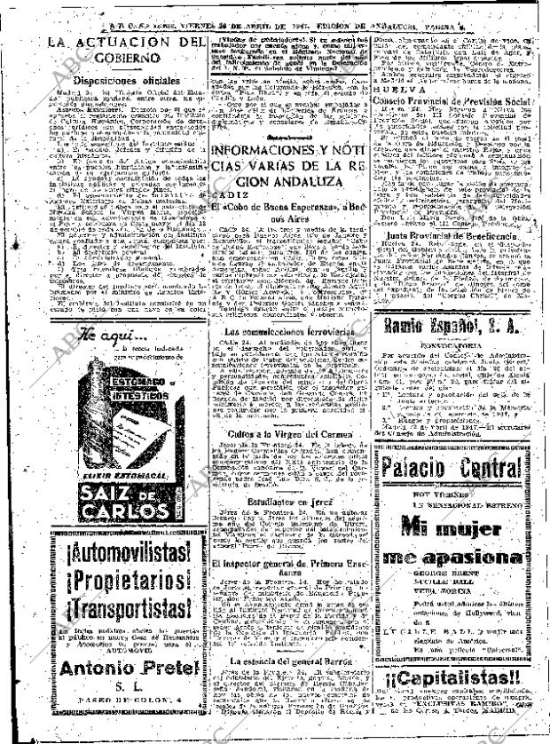 ABC SEVILLA 25-04-1947 página 6
