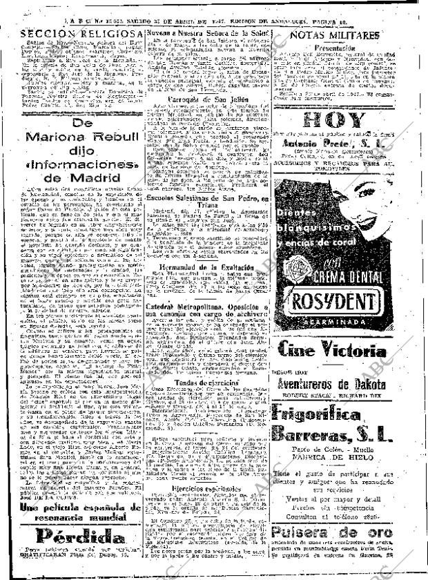ABC SEVILLA 26-04-1947 página 10