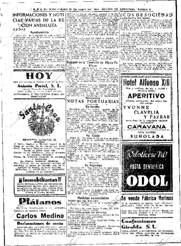 ABC SEVILLA 26-04-1947 página 8
