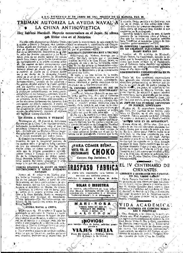 ABC MADRID 27-04-1947 página 29