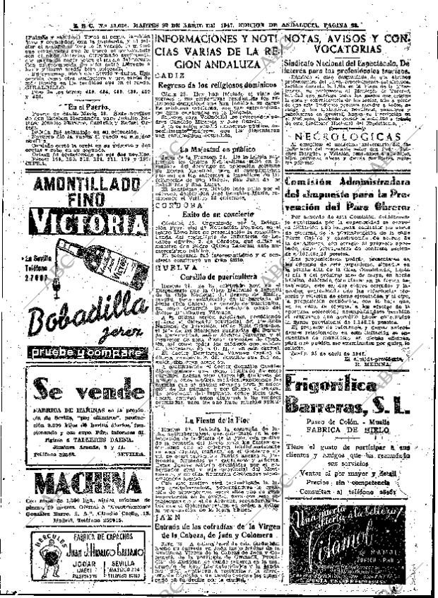 ABC SEVILLA 29-04-1947 página 13