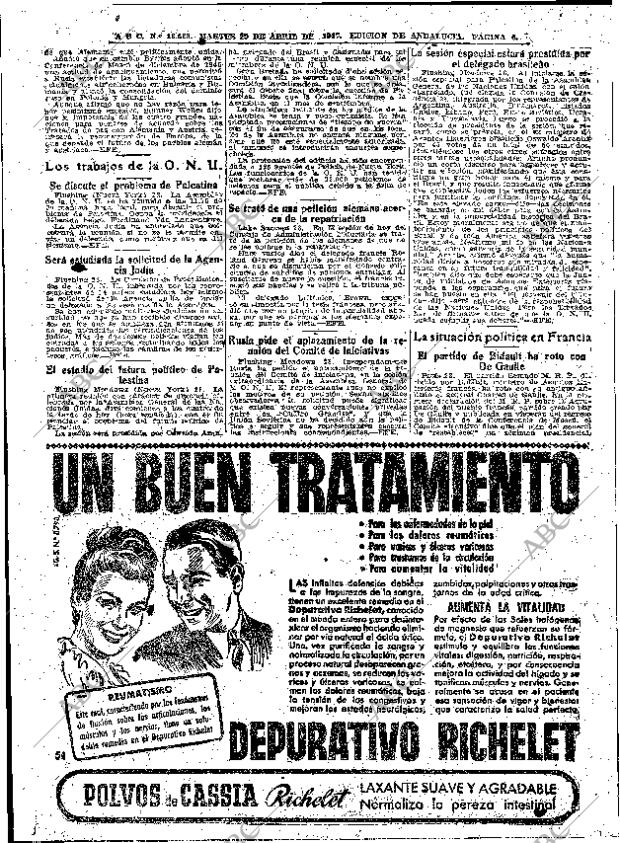 ABC SEVILLA 29-04-1947 página 6