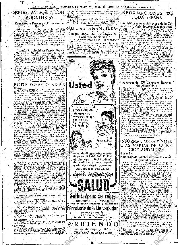 ABC SEVILLA 09-05-1947 página 8