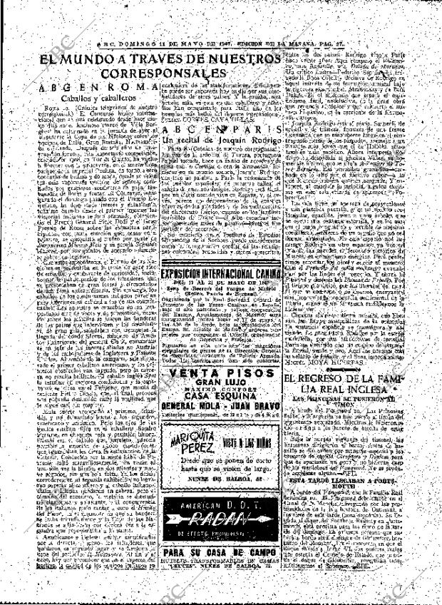 ABC MADRID 11-05-1947 página 27