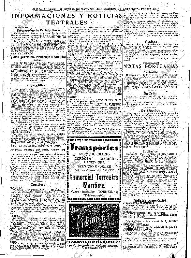ABC SEVILLA 13-05-1947 página 15