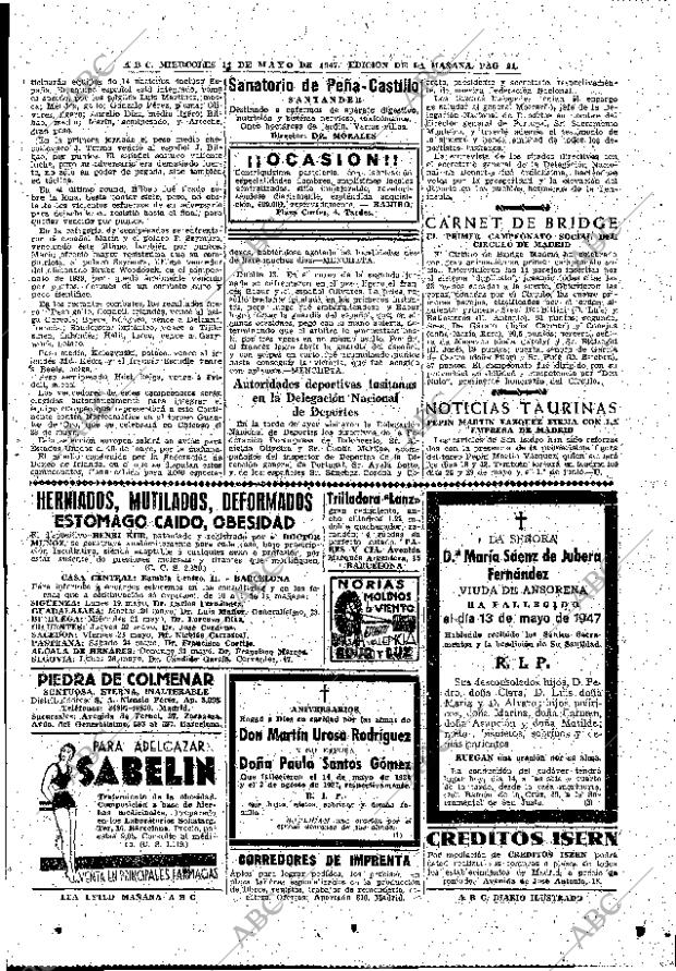 ABC MADRID 14-05-1947 página 21