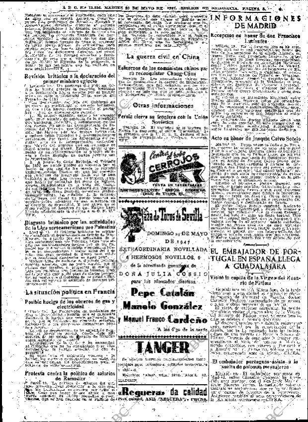 ABC SEVILLA 20-05-1947 página 8