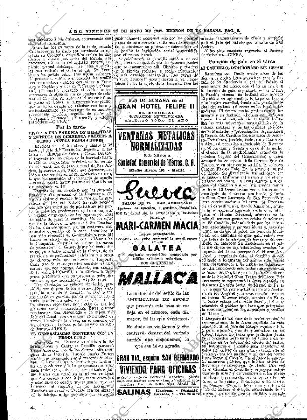 ABC MADRID 23-05-1947 página 9