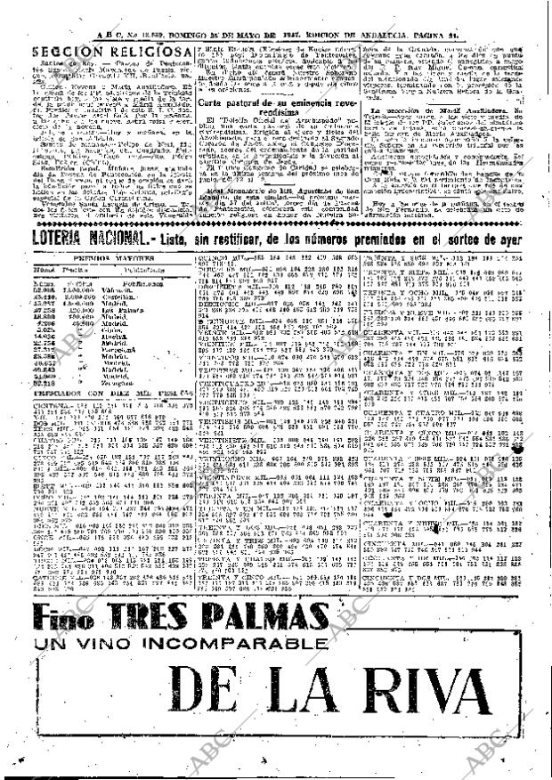 ABC SEVILLA 25-05-1947 página 21